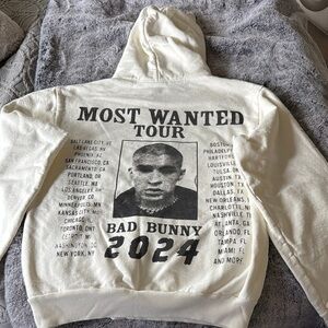 Most Wanted Tour 2024 Hoodie - Cream